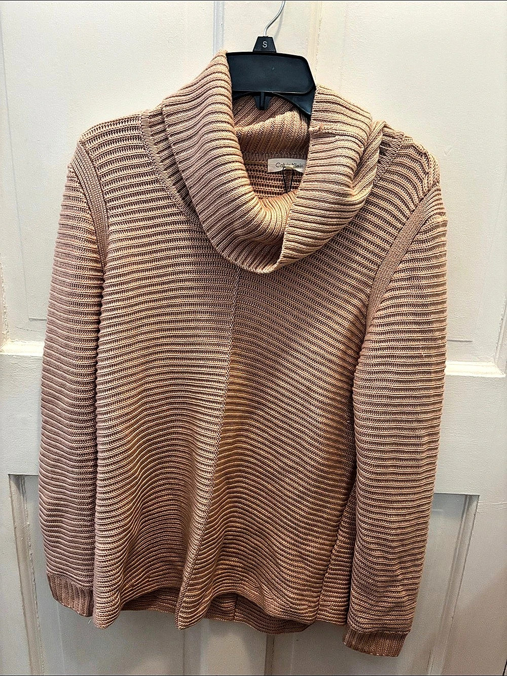 Cowl Neck Sweater in Pale Pink NWT